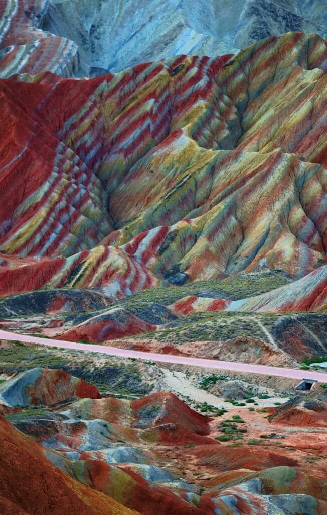 Rainbow Mountains in China